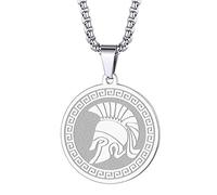 chengxun Simbolo dell'antico dio greco della guerra - Collana Ares per uomo e donna ciondolo commemorativo della guerra greca collana amuleto talismano gioielli regalo