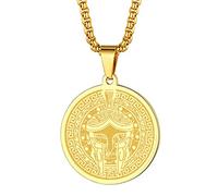 chengxun Simbolo dell'antico dio greco della guerra - Collana Ares per uomo e donna ciondolo commemorativo della guerra greca collana amuleto talismano gioielli regalo