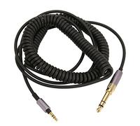 ChengyuWei Cavo audio a molla da 3,5 mm a 3,5 mm, prolunga audio a spirale con anima in OFC, cavo retrattile da 16,4 piedi con filo a molla da 3,5 mm e protezione in acciaio, adatto per