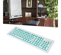 ChengyuWei Copritasti per tastiera - Altezza OEM con forma ergonomica per tastiere meccaniche - Ideale per dattilografi (White green characters)
