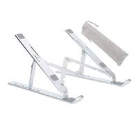 ChengyuWei Foldable Laptop Stand, Aluminum Alloy Notebook Computer Stand with Skid Silicone Pads, Height Ergonomic Laptop Holder for 156in. Below Laptops, Compatible