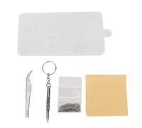 ChengyuWei Kit di strumenti a vite per cuscinetti nasali in silicone ultra morbido per la riparazione di occhiali da sole, include cacciavite, pinzette e panno per la pulizia, cuscinetti di s