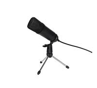 ChengyuWei Microfono a condensatore USB con sensibilità per uso online e portatile (Black)