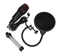 ChengyuWei Microfono a condensatore USB, microfono di registrazione professionale, microfono da studio in lega di alluminio con supporto per treppiede, pickup cardioide per podcast in