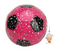 ChengyuWei Pallone da Calcio per Bambini, Misura 3, Rosa; Pallone da Calcio Gonfiabile in Gomma PU con Pompa ad Aria e Sacchetto in Rete; Pallone Sportivo da Esterno Morbido e Resistente,