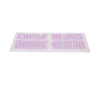 ChengyuWei PBT Pudding Keycaps - Translucent OEM Height Doubleshot - for Mechanical Keyboards Enthusiasts (Violet)