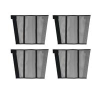 ChengyuWei Protezioni per Le Gambe del Cavallo, 4 Pezzi, Fasce protettive per Le Gambe del Cavallo, Stivali da Cavallo in Rete Traspirante con Funzione Anti-morso, Colore Brillante per (Nera)