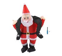 ChengyuWei Santa Costume Funny Father g Inflatable Show Party, Inflatable Santa Costume with Battery Box Fan, estivals Pes Carnivals (Teenager(120-140cm))