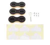 ChengyuWei Tappi per Pinne per Tavola da Surf da 3 Pezzi, Tappi per Pinne Laterali in PVC a Forma di Tazza Rotonda per Tavola da Surf, Sostituzione della Scatola per Pinne a Nove Gradi Zero