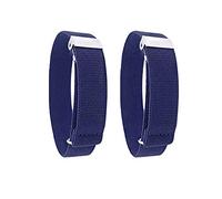 CHENGZI 1 paio di polsini elastici regolabili per uomo, camicia, giarrettiera, bracciale, larghezza 2,4 cm, Blu, Taglia unica