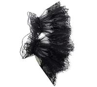 CHENGZI Polsini in pizzo gotico pizzo mesh stretch polsini da polso maniche finte polsini da polso 1 paio, Nero , Taglia unica