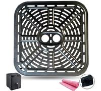 Chengziyue Piastra quadrata per friggitrice ad aria compressa da 6,8 QT per friggitrici ad aria COSORI Pro III Dual Blaze, piastra per friggitrice ad aria aggiornata, vassoio più croccante, griglia