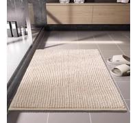 Chenier, tappetino da bagno super assorbente e antiscivolo, tappeto per il bagno Chenier extra denso a pelo corto, multi-formato e multicolore opzionale, fondo adesivo a caldo