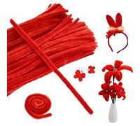 Chenille Pipe Cleaners, Bendable Craft Stems, Anti Shedding Toy Pipe Cleaners with Flexible Wire, Floral Craft Supplies, Colorful Chenille Stems with Soft Texture, Pipes Cleaner for Classroom