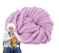 Chenille Yarn Chunky, Chunky Yarn for Hand Knitting, Chunky Blanket Yarn, Velvet Yarn for Knitting and Crocheting, Arm Knitting Yarn, Wool Chunky for Knitted Blanket Pet Bed