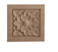 CHENJIAHAO 2 Pezzi di Applique a Forma di Cuore Intagliato in Legno di Rosa, Accessori for Porte dell'Armadio for mobili in Rilievo ellittico Massiccio(4cmX4cm)