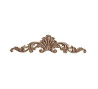 CHENJIAHAO 2 Pezzi di Applique a Forma di Cuore Intagliato in Legno di Rosa, Accessori for Porte dell'Armadio for mobili in Rilievo ellittico Massiccio(30cmX7cm-01)