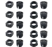 CHENJIN 10 set di accessori per dadi per staffa auto 17 mm 18 mm cinque set ciascuno con viti filettate dado fisso per bocchetta dell'aria clip fissa staffa opzione staffa per gravità auto accessori