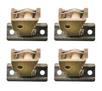 CHENJIN 4PCS Parasole Cavo di Blocco Accessori per Tende Veneziane Colore Marrone Rullo Accessori per Tende di Bambù Sollevamento Blocco Metallo Fibbia Puleggia Installazione Corda Dispositivo di