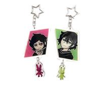 CHENJIRA Andy&Leyley Coffin Portachiavi Lungo Figure Cosplay Catena Gioielli - Acryl, Multicolour 2 Pieces