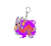 CHENJIRA The Amazing Circus Portachiavi Carino Figure Cosplay Acryl Catena Gioielli The Amazing Circus Figura Keychain (E)