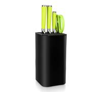 CHENKEE Porta Coltelli Cucina,Ceppo Coltelli Vuoto Universale Quadrato,Portacoltelli da Cucina non Attrezzato,Portacoltelli Con Design di Drenaggio,Adatto Cucina,Ristorante e Hotel.