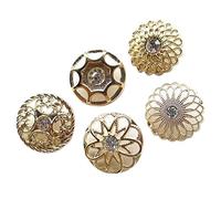 Chenkou Craft 20pcs oro lega strass Crytal cavi bottoni 25mm cucito mestiere mix lotti