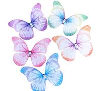 Chenkou Craft mix lots 20PCS 50 mm (5,1 cm) nastro di organza farfalla archi fiori con strass wedding Appliques decorazione artigianale