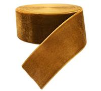 Chenkou Craft - Nastro di velluto marrone, 40 mm