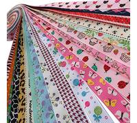 Chenkou Craft Nastro in grosgrain da 15 mm, colori assortiti, 20 m di lunghezza, 15 mm di larghezza