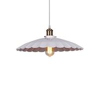 CHENKUI Lampadario in Stile Scandinavo con Paralume A Forma Ondulata Lampada A Sospensione da Soffitto Classica per Decorazioni per La Casa Lampade da Ristorante in Metallo in Stile Minimalista