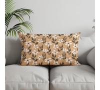 Chenlane Seta Federe Cuscini Testata Letto Matrimoniale Copricuscino Fantasia Rettangolare Fiore, con Federa per Divano Quadrato da Arredamento Lusso Casa 50x75cm