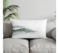 Chenlane Seta Fodere per Cuscini Pasquali Copricuscino Orientale Pittura di Paesaggio Inchiostro Stile Cinese, Federe Testata Letto Matrimoniale Federa Panca Giardino 50x75cm