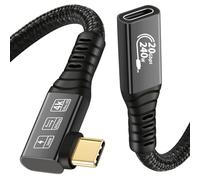 CHENLENIC 90 gradi USB C 3.2 cavo di prolunga 20 Gbps, USBC 3.2 Gen2 Type-c maschio a femmina Extender Cable Ultra 4 K@60 Hz 240 W Charging 20 Gbps Data Transfer with SSD EGPU