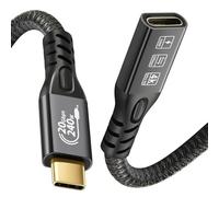 CHENLENIC Cavo di estensione USB C 3.2, Cavi di USBC Gen2 Type-c da femmina 4K@60Hz 240W Ricarica 20Gbps Trasferimento dati con SSD esterno eGPU (Estensione 20G 240W 1M)