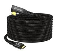 CHENLENIC Cavo USB C 3.2 Gen2x2 20Gbps, 90 gradi USB C 4K @ 60Hz UHD Video 5A/240W PD3.1 Cavo di ricarica rapida con E-Marker compatibile con Thunderbolt 3/4
