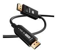 CHENLENIC DisplayPort to HDMI Fiber Optic Cave, Active DP to HDMI Video Cord 4K@60H Uni-Directional, Supporto HDTV HDCP Self-detecting function for EDID information (A0107-10Meter)