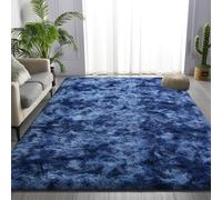 CHENMIAO Tappeto Salotto 250 x 280 cm Shaggy Soffice e Morbido Camera da Letto Tappeti Dimensioni Diverse, con Fondo Antiscivolo per Soggiorno, Camera da Letto, Blu Scuro