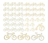 CHENNAN 40 Pezzi Decorazione di Legno per Bicicletta Etichetta Ritagliata Decorazione Forme di Biciclette in Legno Versatile per L'artigianato Fai Da Te Ornamento Festa Casa Regalo (6cm)