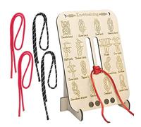 CHENNAN Kit Pratica Nodi Paracord, Kit portatile per legare nodi in paracord, 16 nodi popolari essenziali, Strumenti per la pratica del nodo Per Attività All'Aperto, Sopravvivenza E Campeggio (A)