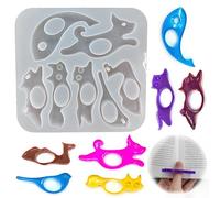 CHENNAN Libro Pagina Holder Stampo, Stampi in Resina per Pagine del Libro, Stampi in Silicone Epossidico per Segnalibri, Accessori in Resina Epossidica, strumento Fai Da Te Fatto a Mano (Stile A)