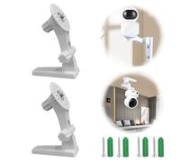 CHENNAN Supporto per Telecamera di Sicurezza Regolabile, Supporto Regolabile per Telecamera di Sicurezza a 180 Gradi, Compatibile con TP-Link Tapo C210/C200 e Kasa Indoor Pan EC70/KC410S (Bianco)