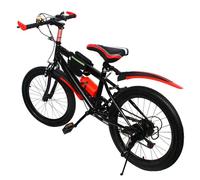 chennnls Mountain bike da 20 pollici, freno a disco, cambio a 7 marce, sospensione completa, Fully MTB per ragazzi, ragazze, uomini e donne (rosso)