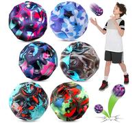 Chennyfun 6 Pezzi Jump Ball, Palla Spaziale Rimbalzante, Moon Space Ball, 7cm Space Theme Bouncy Balls, Palline Rimbalzanti, Luna Ball, Bounce Ball Colourful Bouncing Balls per bambini