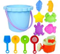 Chennyfun Giocattoli Spiaggia Bambini 12 Pezzi, Set Estivi con Stampi di Sabbia, Secchio, Pala, Annaffiatoio, Regali per Ragazzi