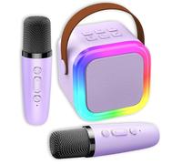 Chennyfun Macchina Karaoke con 2 Microfoni Wireless