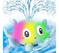 Chennyfun Octopus Giocattolo Per Il Bagnetto, Spruzzo Automatiche d'acqua a Induzione Luminoso, Giocattolo da Bagno per Bambini, Polpo Getto d'acqua Automatico a Induzione Giochi da Bagno Bambini
