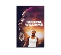 CHENSUL Serena Williams - Poster decorativo su tela, motivo: stella del tennis, decorazione moderna, 40 x 60 cm