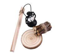Chenxi Studio 1/12 Miniature Gnomi Accessori Falò Con Lampada A Olio LED Per Case Delle Bambole Paesaggi Invernali E Decorazione di Natale Decorazione di Campeggio Invernale Miniatura
