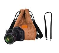 Chenxi Studio Borsa per fotocamera DSLR con tracolla regolabile Custodia morbida per obiettivo gadget per viaggio Borsa per fotocamera per fotografo in viaggio, Argento, Yellow